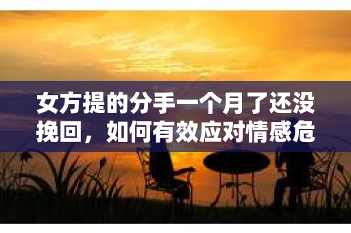 女方提的分手一个月了还没挽回，如何有效应对情感危机