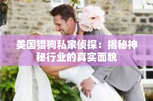 美国猎狗私家侦探：揭秘神秘行业的真实面貌