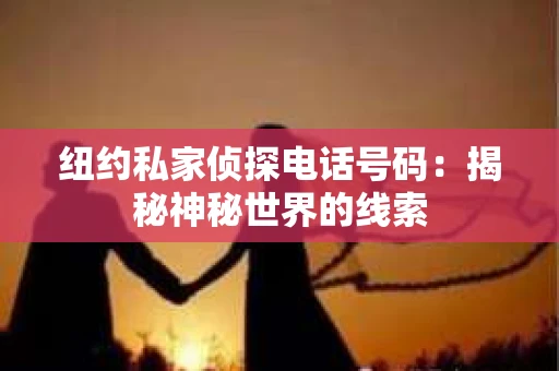 纽约私家侦探电话号码:揭秘神秘世界的线索 纽约私家侦探电话号码:揭秘神秘世界的线索