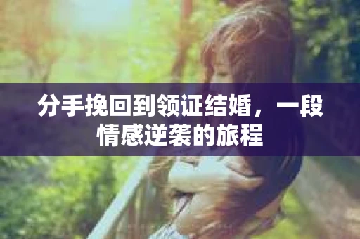 分手挽回到领证结婚，一段情感逆袭的旅程