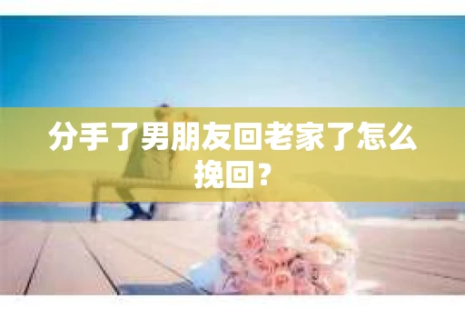 分手了男朋友回老家了怎么挽回？