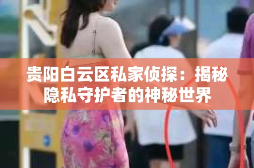 贵阳白云区私家侦探：揭秘隐私守护者的神秘世界