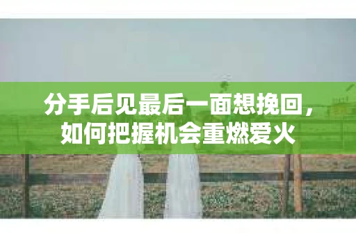 分手后见最后一面想挽回,如何把握机会重燃爱火 分手后见最后一面想挽回,如何把握机会重燃爱火