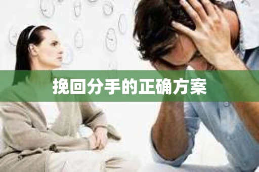 挽回分手的正确方案